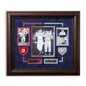 Genuine Ted Williams & Mickey Mantle Signed 8x10