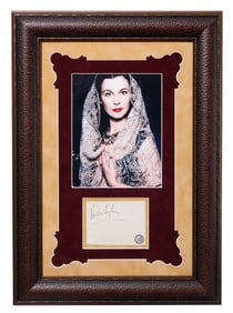 Vivien Leigh Autographed Page