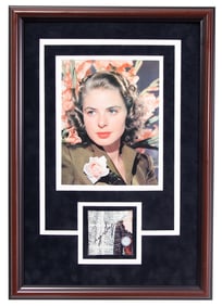 Ingrid Bergman Autographed Cut