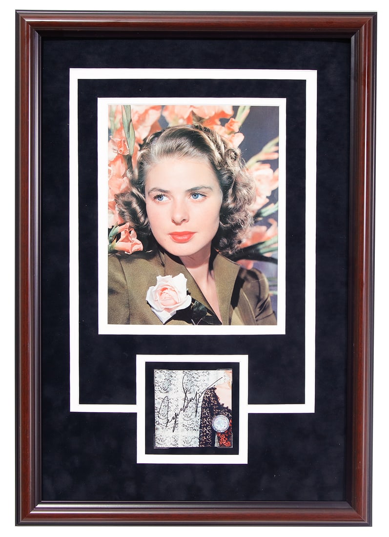Ingrid Bergman Autographed Cut (1 of 4)