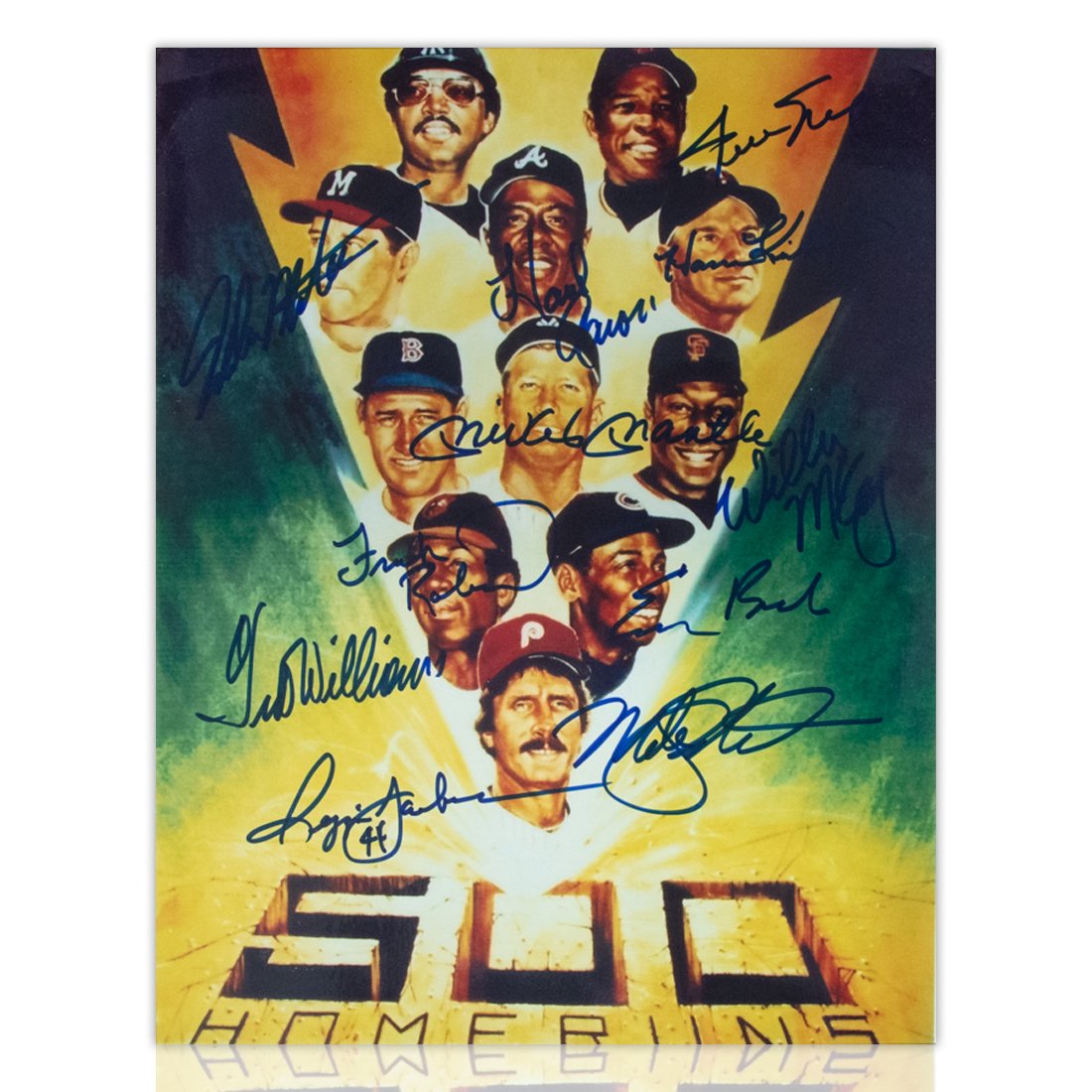 500 Home Run Club Signed Lightning Bolt Lithograph From The Don Lipeles Collection (1 of 4)