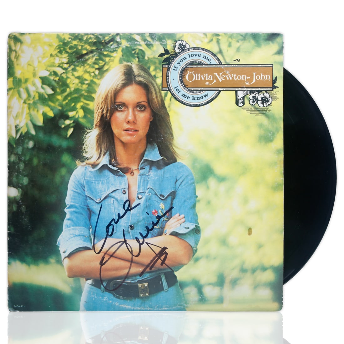 Olivia Newton-John Signed "If You Love Me" LP Album (1 of 7)