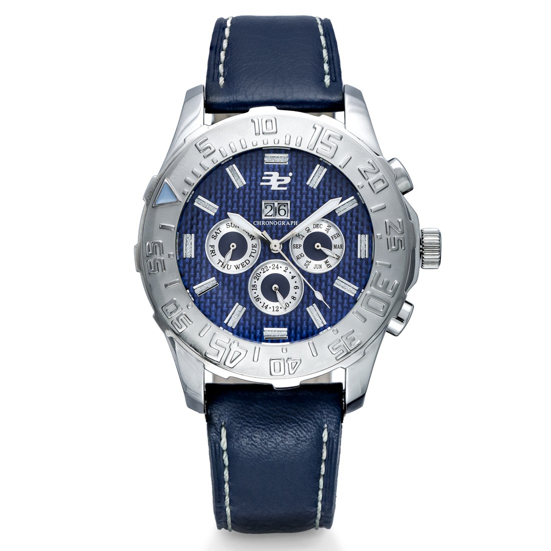 32° Automatic Complicated Calendar and 24 Hour Dual Time Sport Watch (1 of 4)