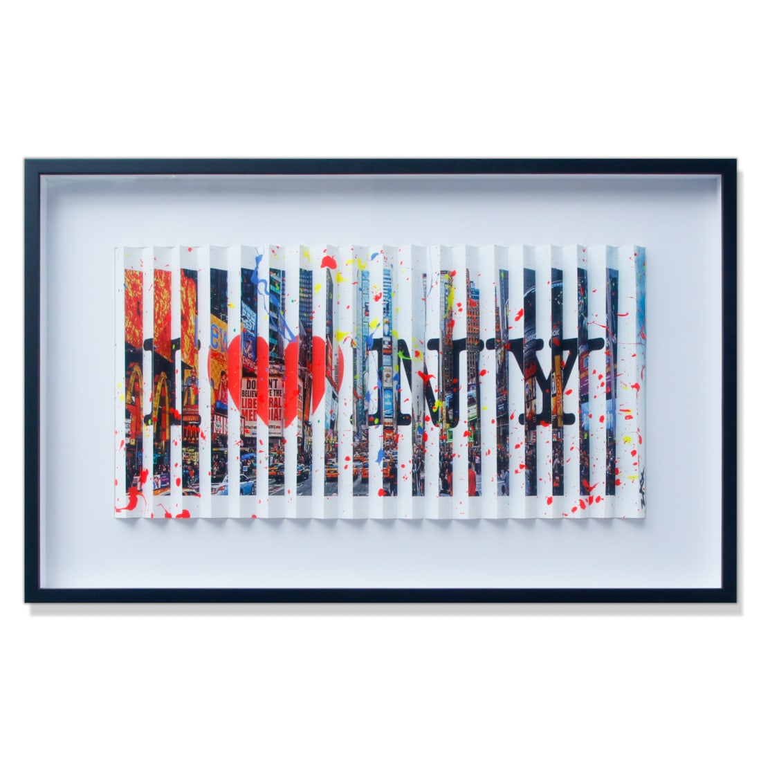 Exquisite E.M. Zax Original "I Love NY" Mixed Media Polymorph - Signed & Framed 1/1 (1 of 7)