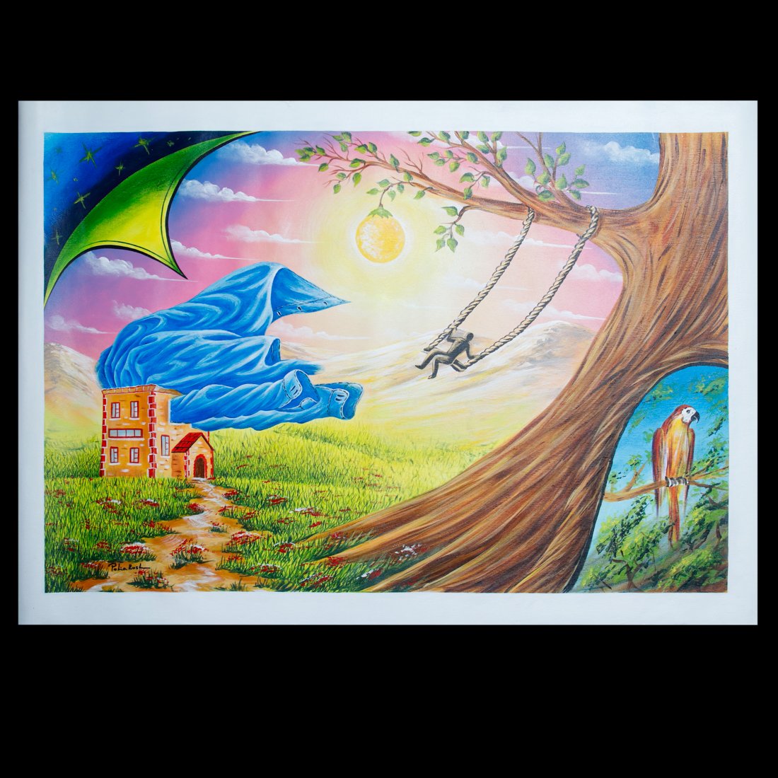 Best Place to Live by Eugene Poliarush, Original Oil on Canvas Hand Signed (1 of 5)