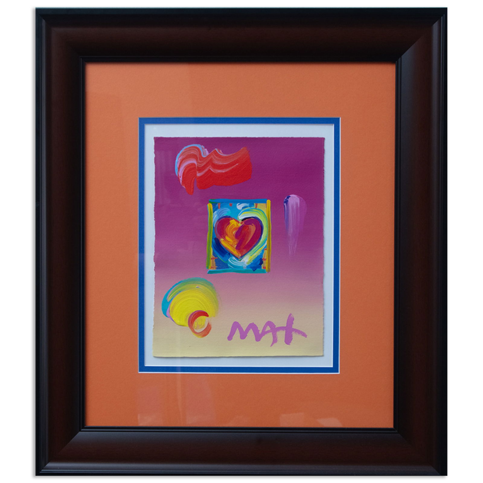 Peter Max's Colorful "Heart Series Ver. I #257" (1 of 5)