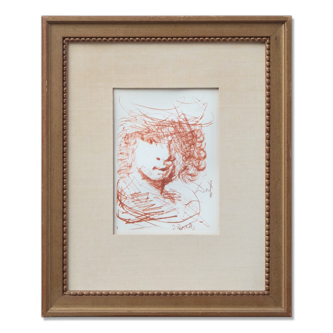 "Rembrandt van Rijn" by Salvador Dalí – Original Etching from "Immortals of Art" (1 of 5)