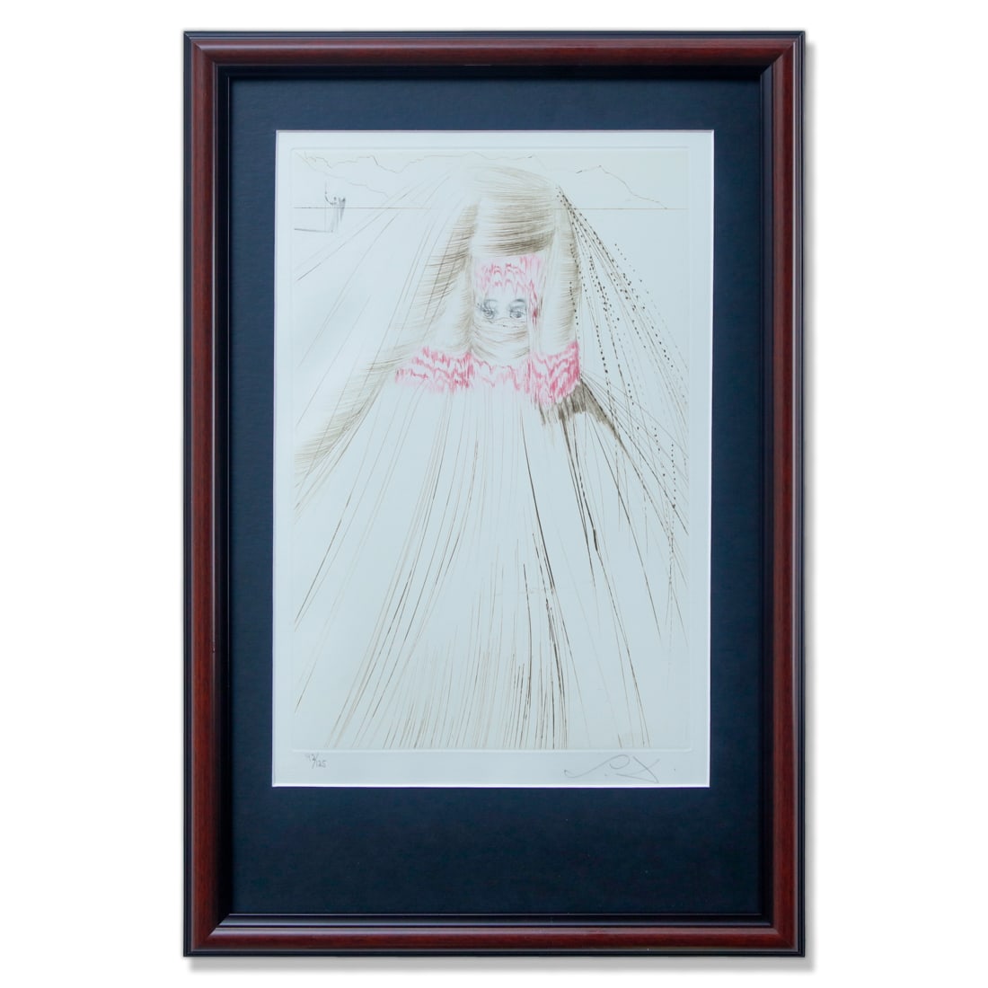 Framed Salvador Dali - The Queen with Silk Tunic (1 of 4)