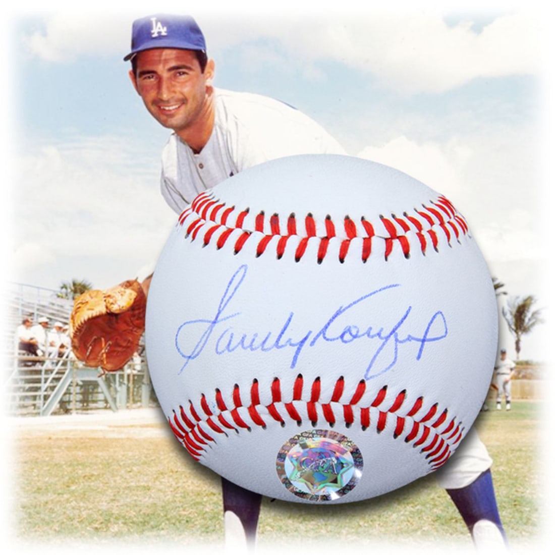 A Pitcher's Poise – Sandy Koufax Signed Baseball (1 of 1)