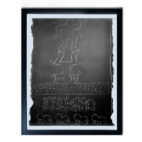 Keith Haring Original Subway Street Art - Extremely Rare