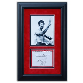 Exceptionally Rare Bruce Lee Written and Signed Note