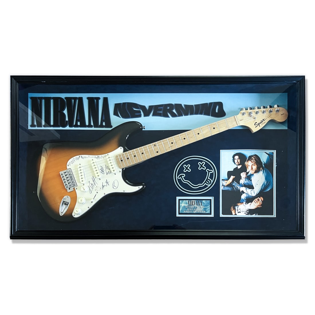 Nirvana Band Signed Fender Squier Electric Guitar (1 of 3)