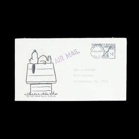 Charles Schulz Personalized and Signed Letter with Envelope