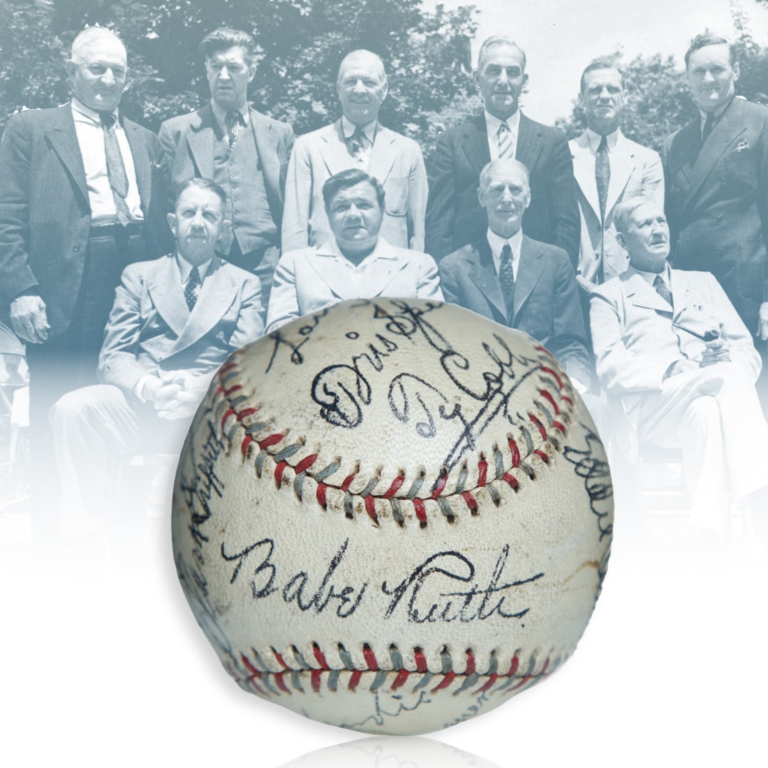 1939 Hall of Fame Opening Day Signed Baseball Signed by Ruth, Cobb & 13 Other HOFers (1 of 8)