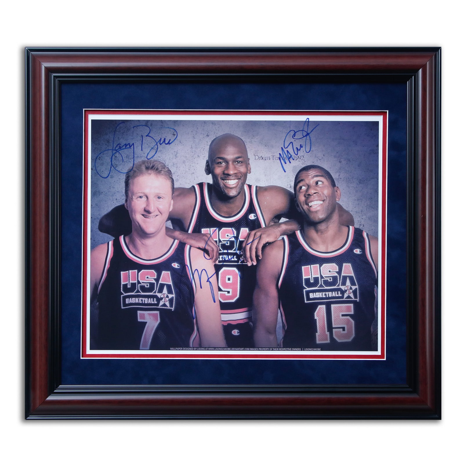 Michael Jordan, Larry Bird and Magic Johnson Glycee Canvas 18.5x22.5 (1 of 4)