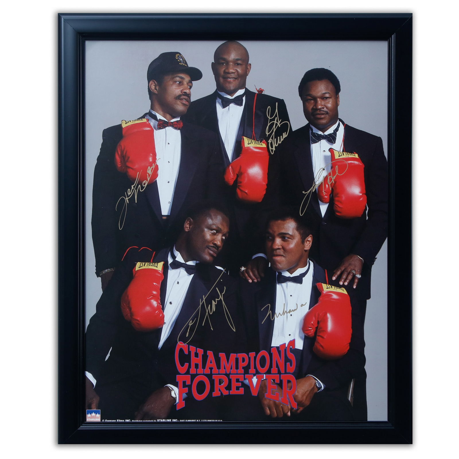 Champions Forever -16x20 Color Photo, Signed by Ali, Frazier, Norton, Holmes, and Foreman from The (1 of 2)