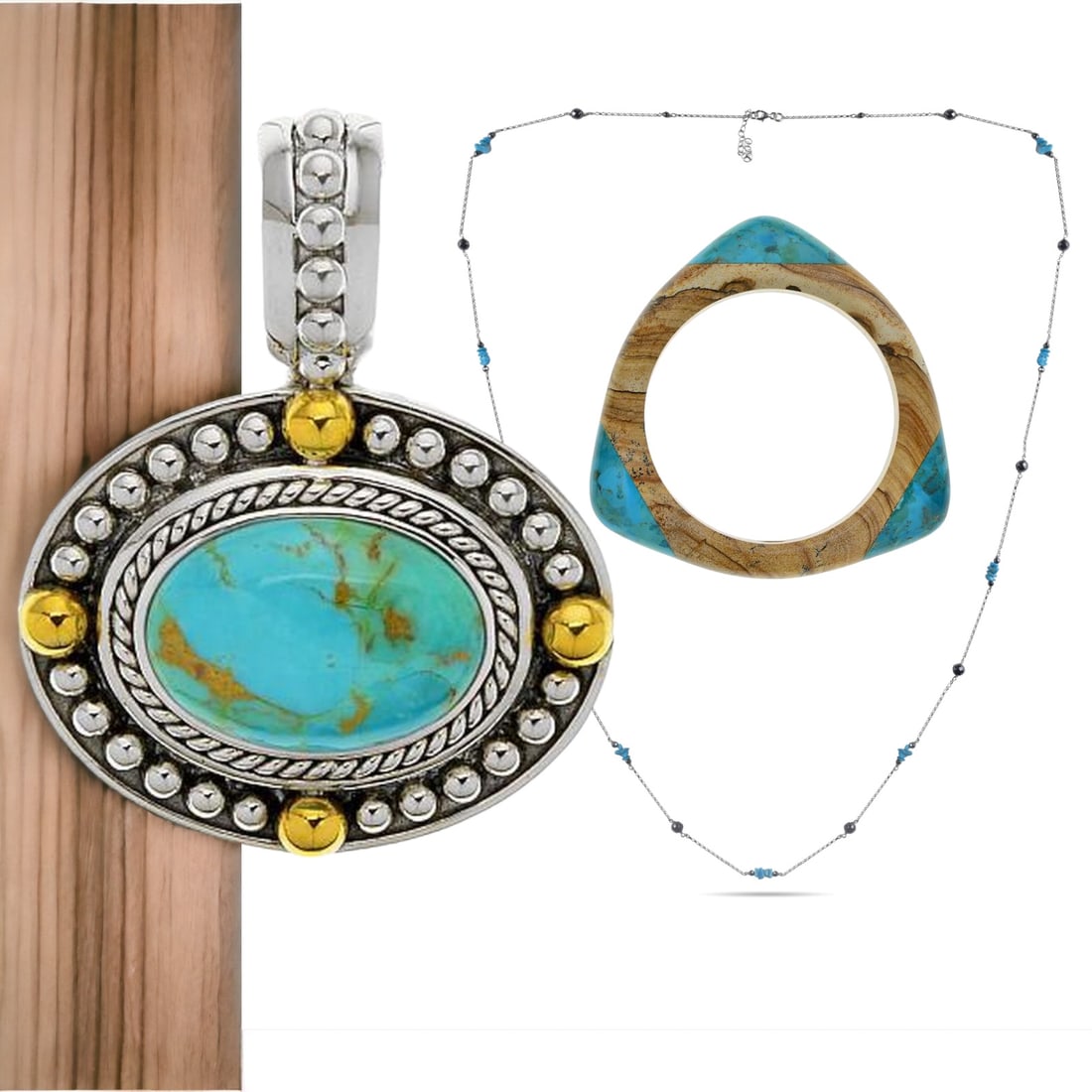 Radiant Turquoise Gemstone Jewelry Trio (1 of 1)