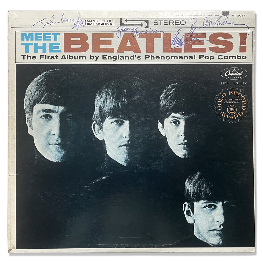 Beatles Signed "Meet The Beatles!" Stereo Album (Capitol Records, 1964) (1 of 1)