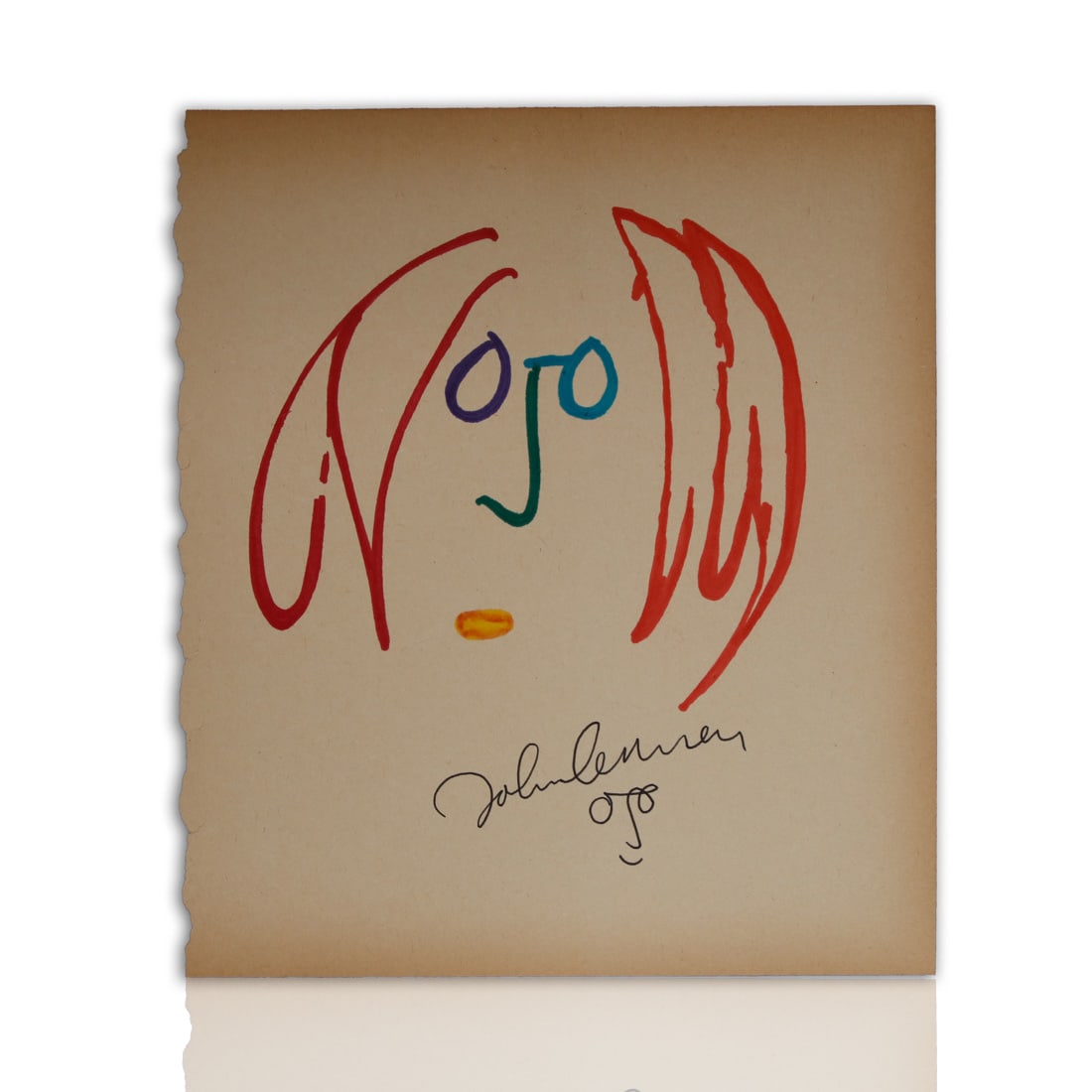 John Lennon Signed Self Portrait (1 of 3)