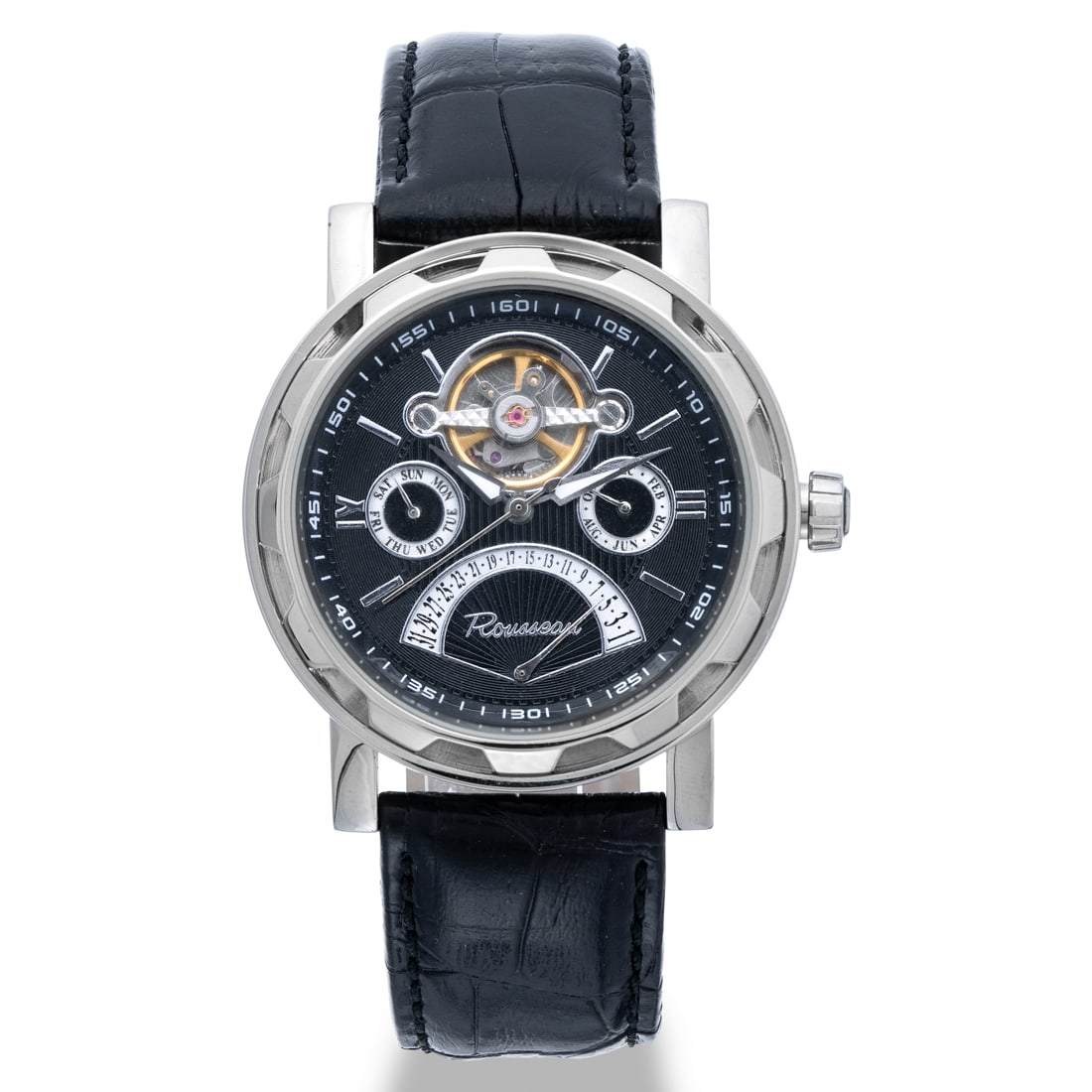 Rousseau Automatic Open Heart Master Calendar Timepiece (1 of 4)