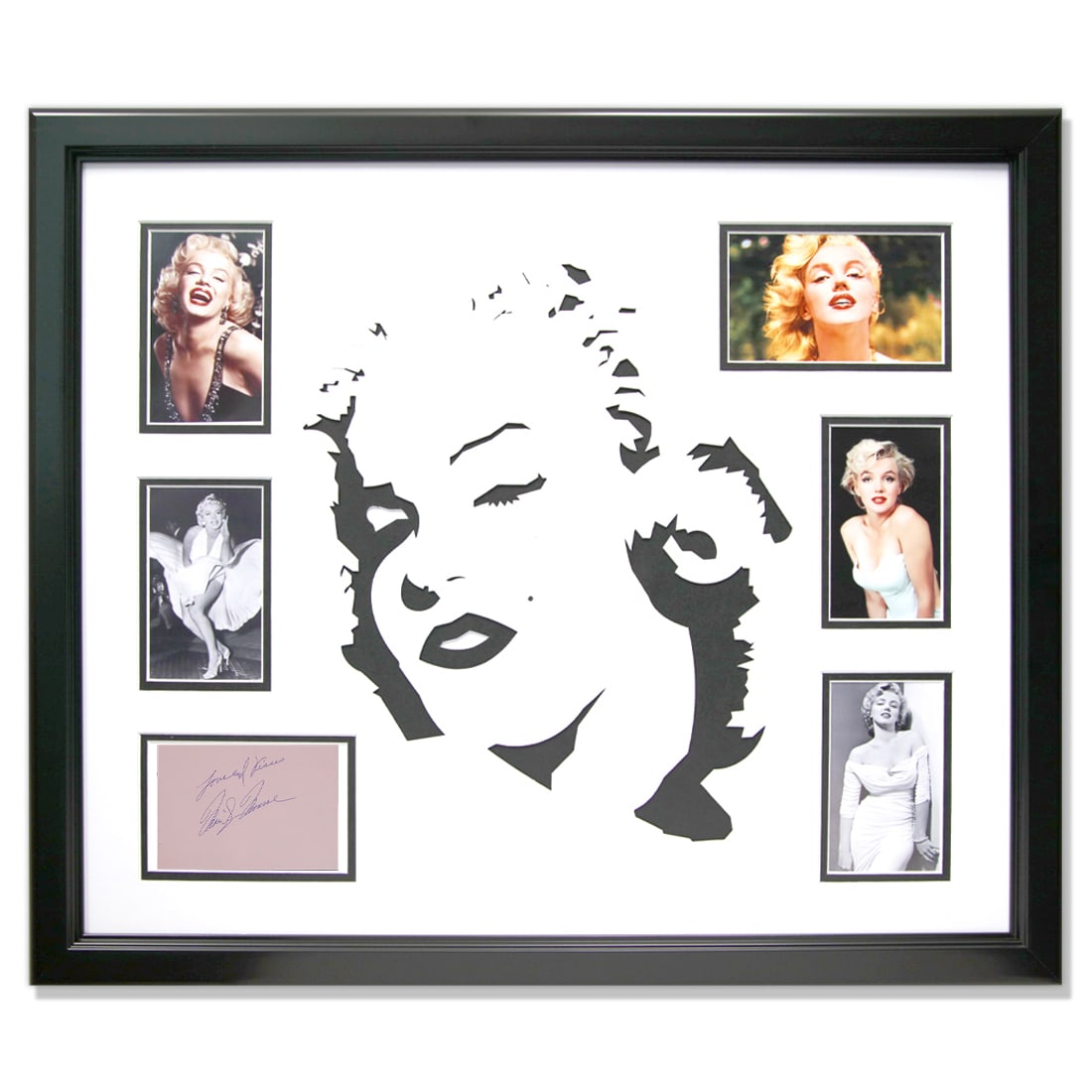 Marilyn Monroe Signed Pink Autograph Page Inscribed Love & Kisses (1 of 3)