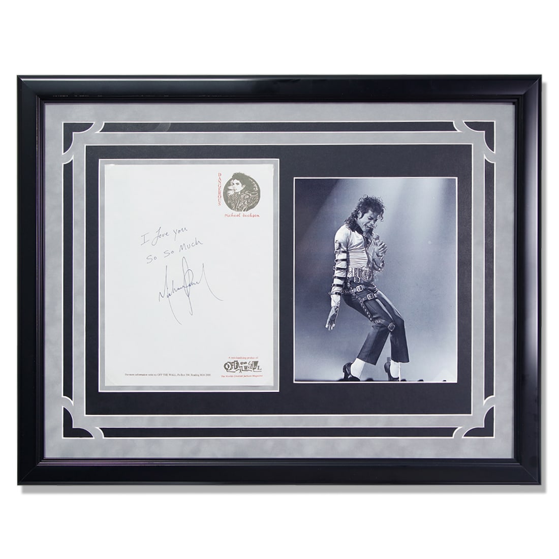 Michael Jackson Signed & Inscribed "I Love You So So Much" Off the Wall Stationary Page (1 of 5)