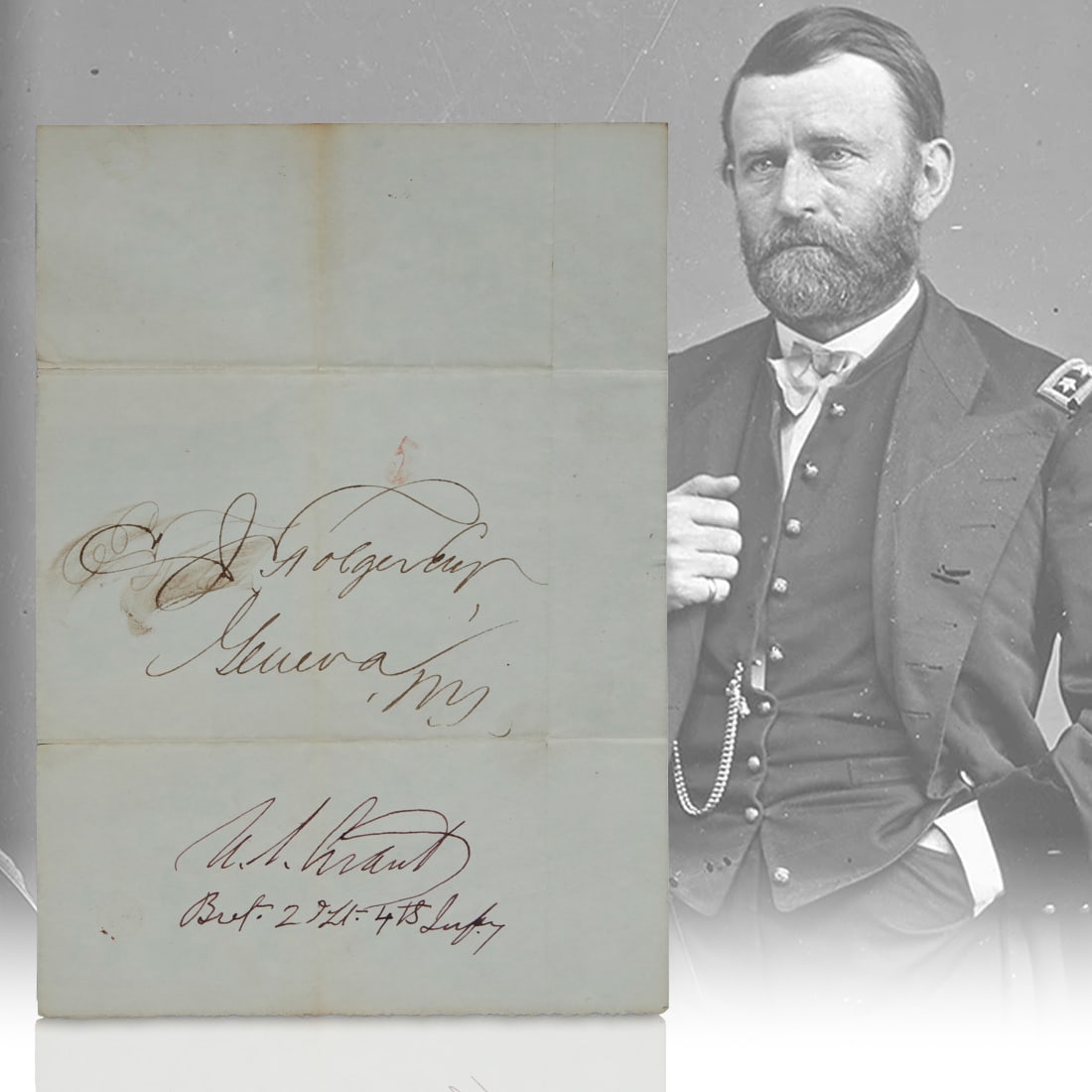 Ulysses S Grant Signed Partial Document (1 of 4)