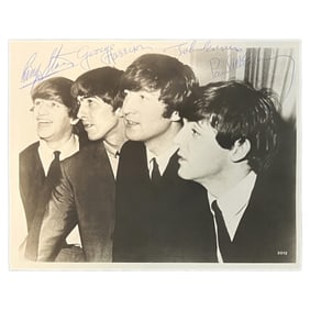 The Beatles Signed 8x10 Vintage Photograph in Museum Quality Frame