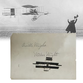 Orville Wright & Wilbur Wright Signed Photo 6.5x4.5