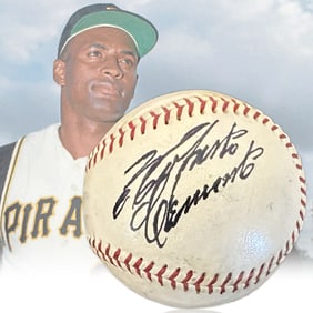 Historic Roberto Clemente Signed Spalding Baseball