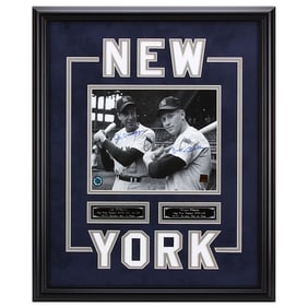 Passing of the Guard: Iconic Joe DiMaggio & Mickey Mantle Dual-Signed Photograph