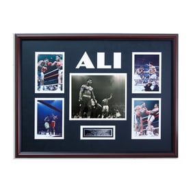 The Dance of the Century – Muhammad Ali Autographed Picture vs Joe Frazier