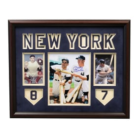 Yogi Berra & Mickey Mantle Yankee Signed Photograph