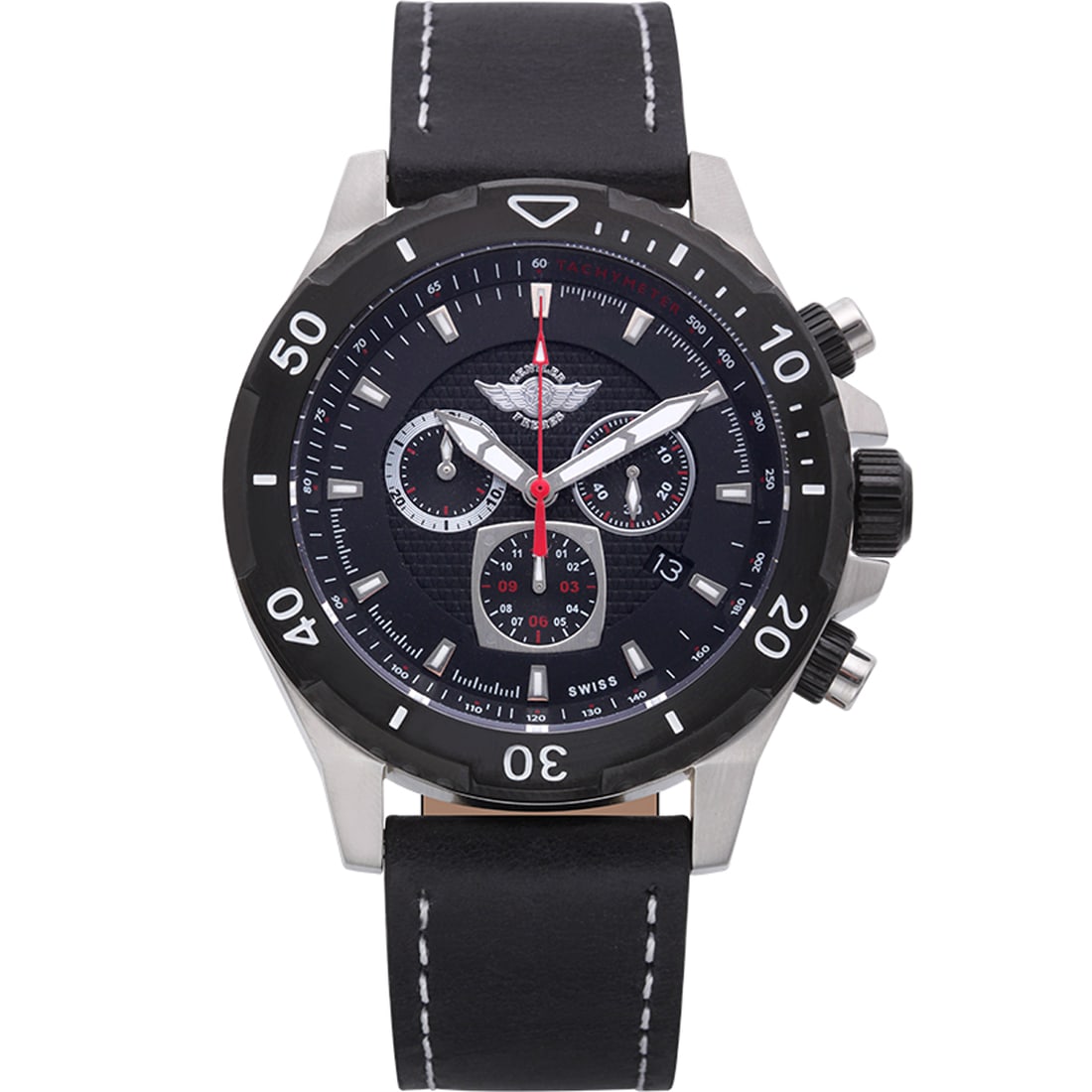 Zentler Freres Rodan: Swiss Chronograph: The Zentler Freres Rodan Swiss Chronograph is a testament to precision and luxury. Encased in an exquisite 45mm round frame, this timepiece is a marvel of Swiss engineering, powered by the renowned Ro