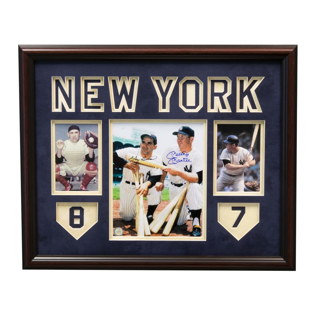 Yogi Berra & Mickey Mantle Yankee Signed Photograph (1 of 1)