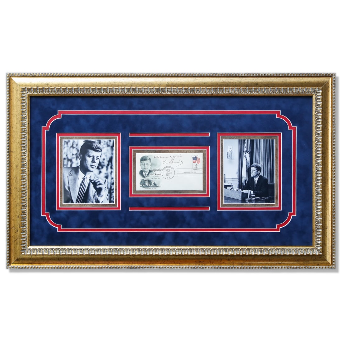 John F Kennedy Signed & Inscribed Postmarked Inauguration Envelope (1 of 4)