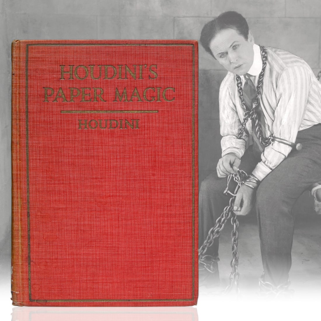 Houdini Signed "Houdini's Paper Magic" First Edition First Print Copyright 1922 (1 of 7)