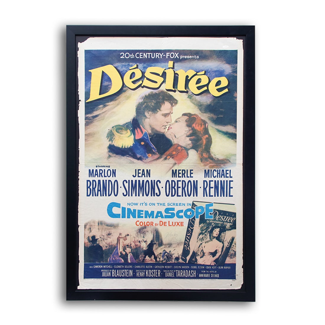 Very Rare Marlon Brando Signed Original Vintage "Desiree" Movie Poster (1 of 6)
