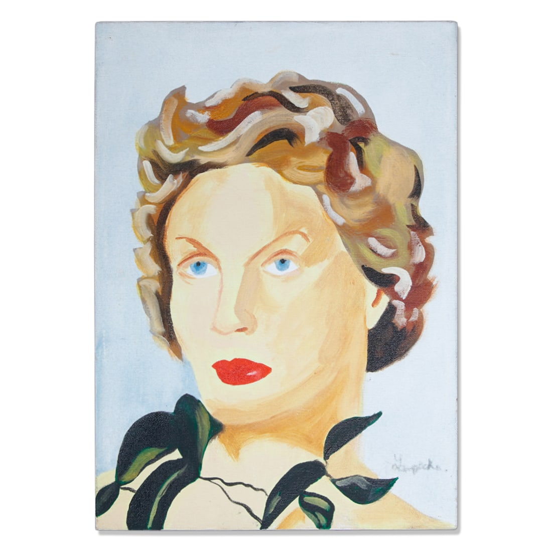 Tamara De Lempicka Signed 10x14 Oil Painting on Canvas. (1 of 11)