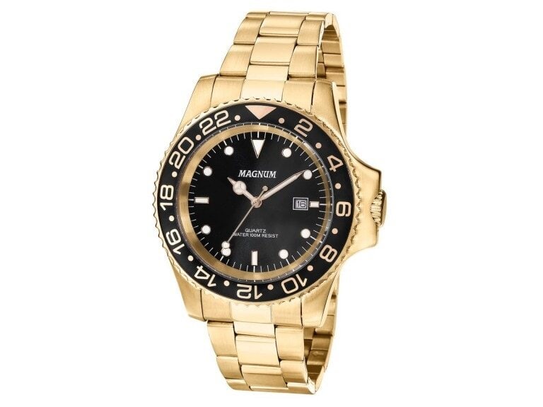 Magnum: Dive Watch 42MM golden stainless steel case (1 of 1)
