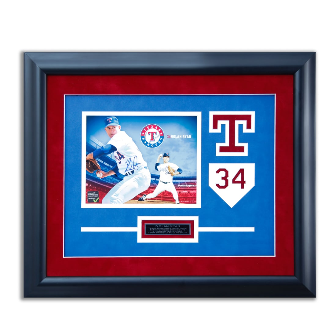 Nolan Ryan "The Strike King" Texas Rangers Framed (1 of 4)