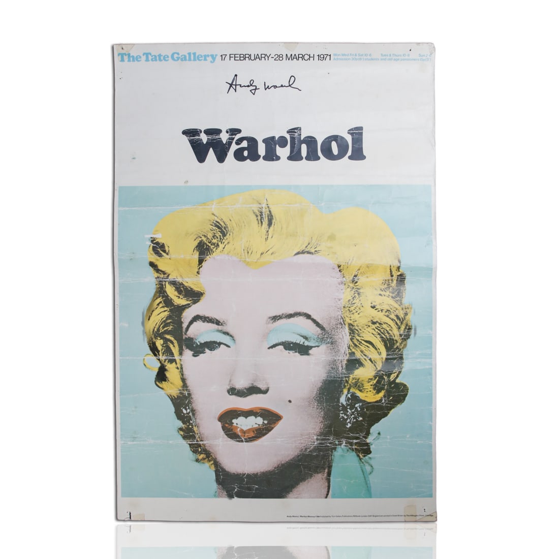 Pop Art Masterpiece: Andy Warhol Signed Tate Gallery Marilyn Monroe Poster, 1971 (1 of 5)