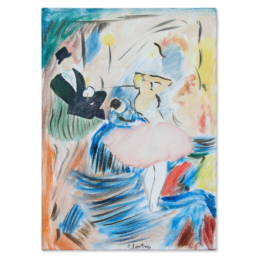 Remarkable Toulouse-Lautrec Signed Oil Painting - (1885) (1 of 8)