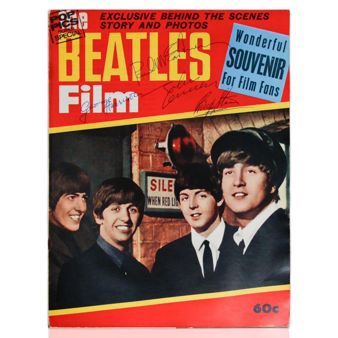 The Beatles Film Magazine Signed by All Four Members - 1964 Edition (1 of 3)