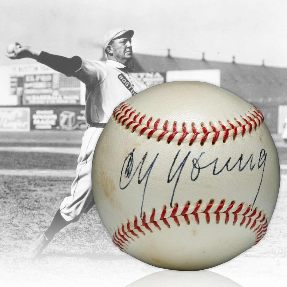 Vintage & Iconic Cy Young Signed OAL William Harridge President's Series Reach Baseball (1 of 7)