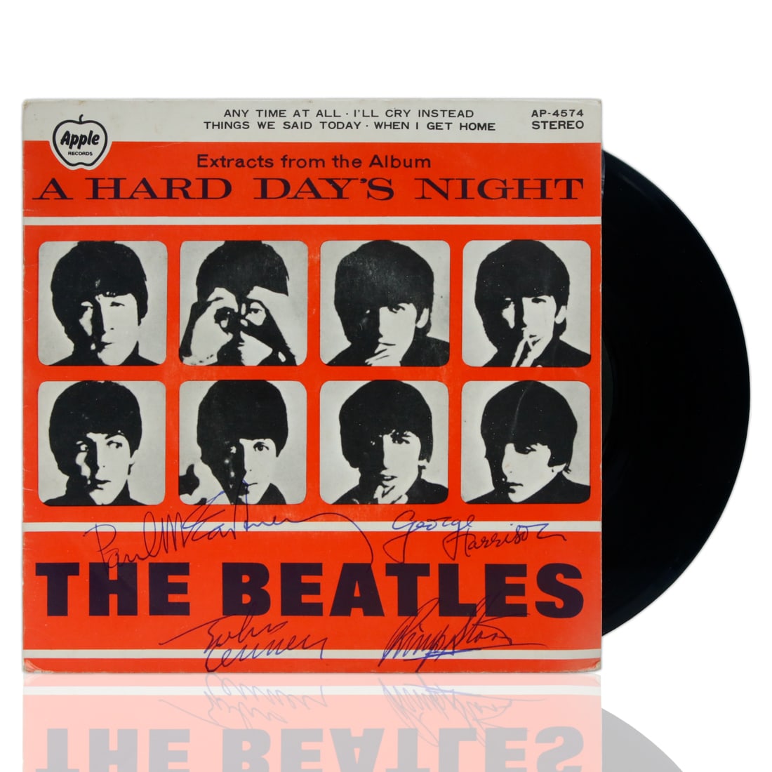 The Beatles Signed "A Hard Day’s Night" Single LP Album (1 of 6)