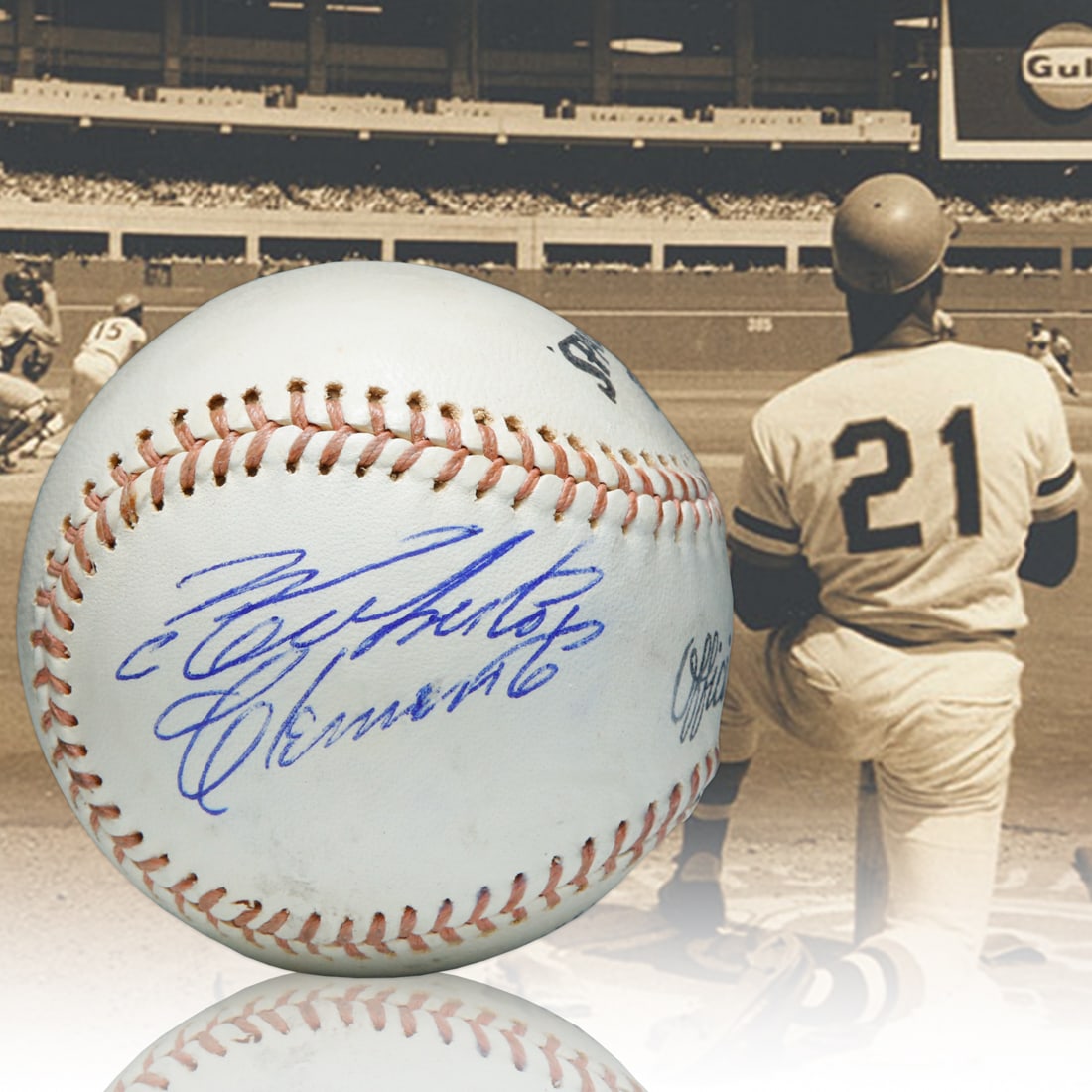 Rare & Historic Spalding 159 Series "Official League" Baseball with Authenticated Roberto Clemente (1 of 7)