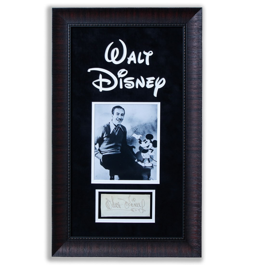 Walt Disney's Signed Autograph Page Signed in Fountain Pen (1 of 4)