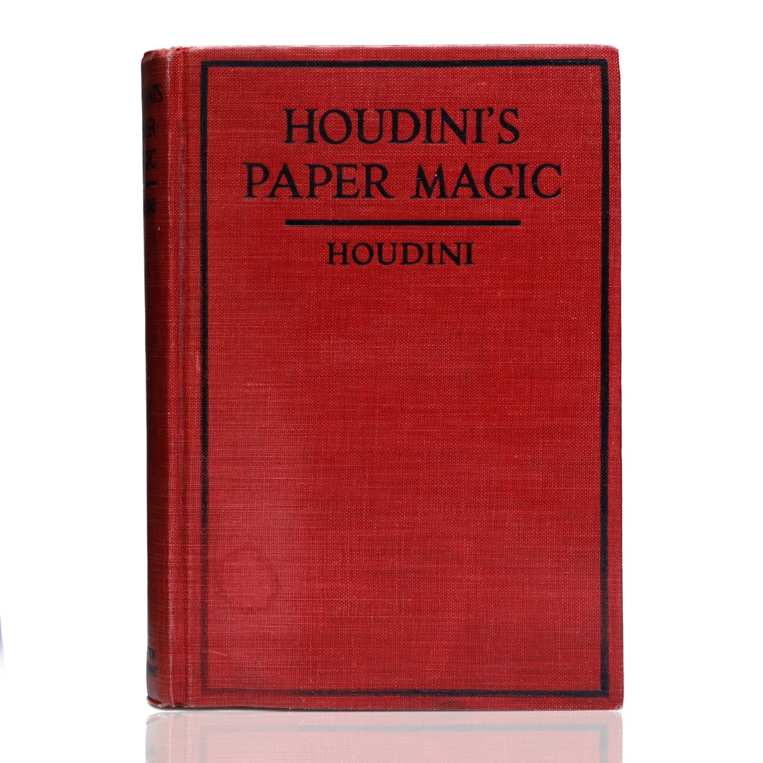 Harry Houdini  Signed "Houdini's Paper Magic" Red Hardback Book Copyright 1922 by E.P. Dutton & (1 of 6)