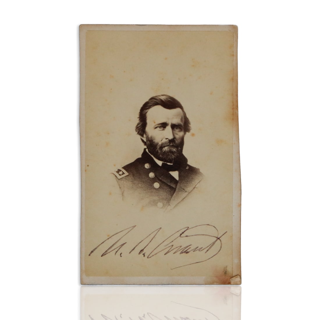 Ulysses S. Grant Autographed CDV Photocard - A Historical Timepiece (1 of 2)